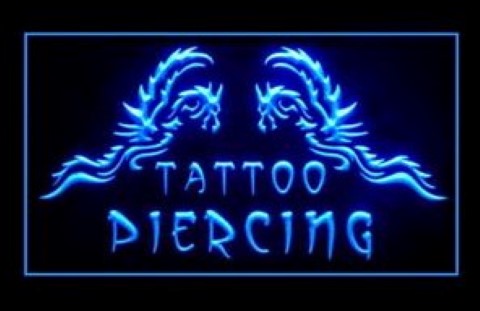 Tribal Japanese Dragon Tattoo LED Neon Sign